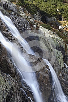 Siklawa Waterfall in Tatra Mountains, Poland