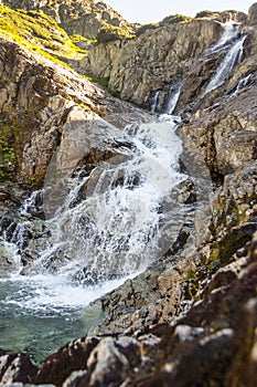 Siklawa waterfall in Tatra Mountains - Poland, Eur