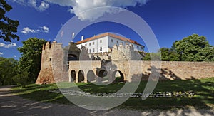 Siklos castle in spring, in Hungary