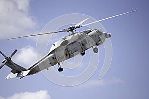 Sikorsky uh 60 navy up nose blue sky