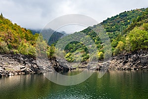 Sil river in the Ribeira Sacra in Galicia