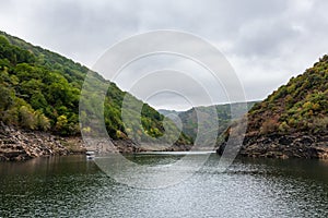 Sil river in the Ribeira Sacra in Galicia