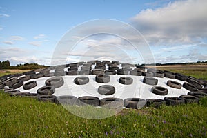 Silage storage.