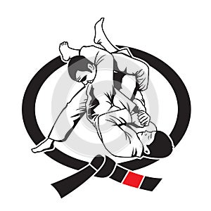 Silat logo , fighter logo vector