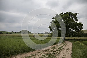 Silbury Hill in Avebury stone circle