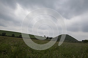 Silbury Hill in Avebury stone circle