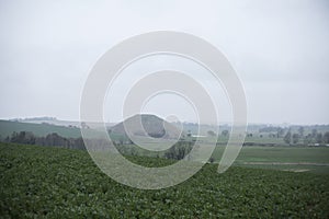 Silbury Hill in Avebury stone circle