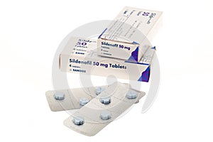 Sildenafil anti-impotence tablets