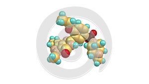 Sildenafil molecule rotating video Full HD