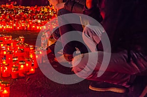 Silence march in memory of victims from Colectiv Club