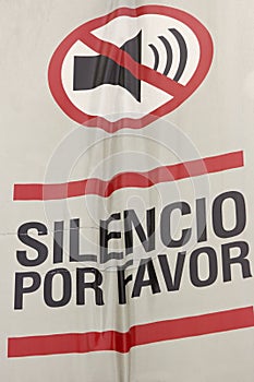 Silence please sign