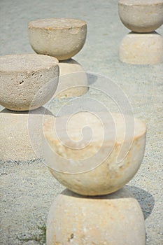 Silence table-rock sculpture by Brancusi