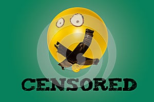 Silenced Expression. Censored Balloon. Freedom of speech