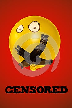 Silenced Expression. Censored Balloon. Freedom of speech