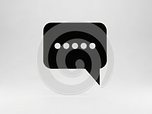 Silent conversation bubble