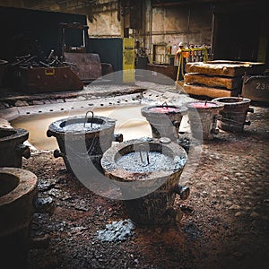 A silent foundry background