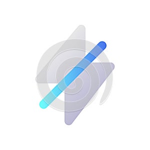 Silent mode pixel perfect flat gradient two-color ui icon