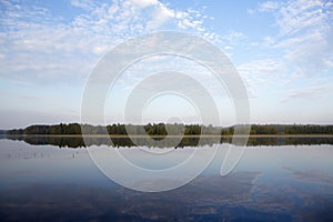 Silent morning at the lake