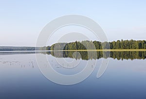 Silent morning at the lake