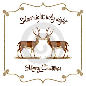 Silent night, holy night - Christmas card