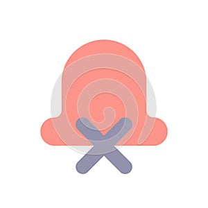 Silent notifications flat color ui icon