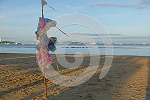 A silent and tranquil Pattaya beach in Chonburi Province, Thailand