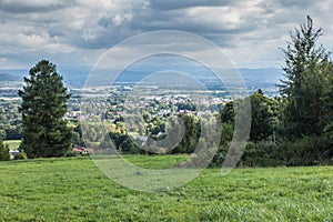 Silesian Beskids, landscape near Bystra