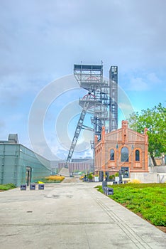 Silesian museum in Katowice built on place of a former coal mine, Poland