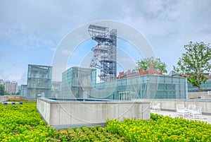 Silesian museum in Katowice built on place of a former coal mine, Poland