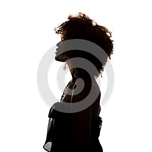 Silhouette of african woman