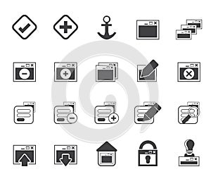 Silhouette Application, Programming, Server and computer icons