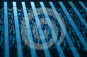 Silhouette background of baluster, Architectural element