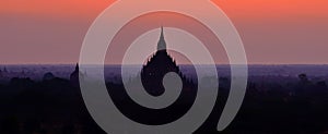 Silhouette of Bagan