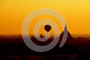 Silhouette of Bagan