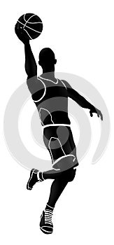 Silhouette Basketball Player