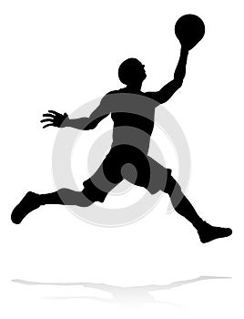 Silhouette Basketball Player