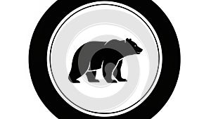 Ilderness. The design is minimalistic using solid black on a white backgroun