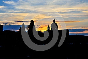 Silhouette of a beautiful woman: Florence