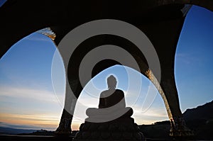 Silhouette of Buddha