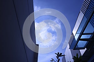 Silhouette of the building