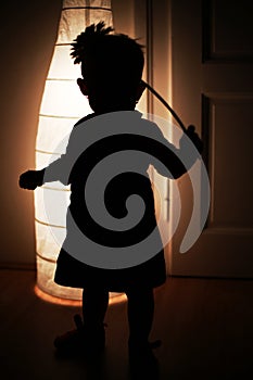 Silhouette of child