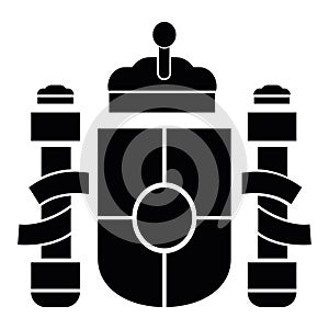 Silhouette of a coat of arms Vector