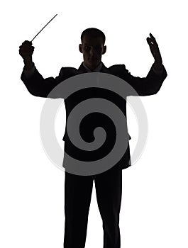 Silhouette of conductor