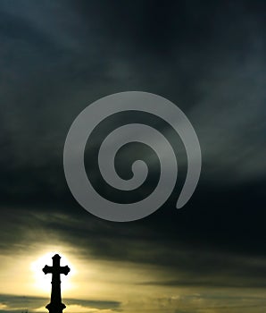 Silhouette of a Cross