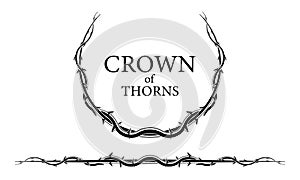 Silhouette of crown of thorns