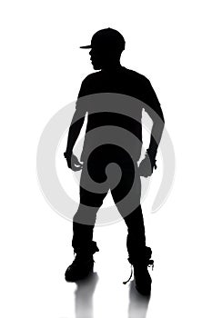 Silhouette of Hip Hop Dancer