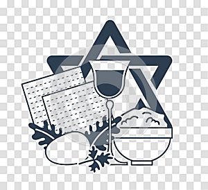 Silhouette icon holiday Pesach