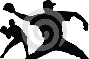 Baseball Pitcher Silhouette