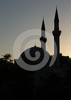 Silhouette of an islam