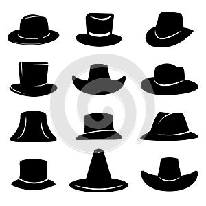 silhouette of jazz musician hat